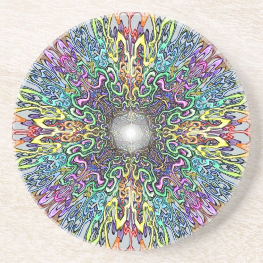 Mandala Sandstein Untersetzer (Vorne)