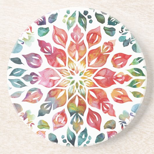Mandala Sandstone Untersetzer (Vorne)