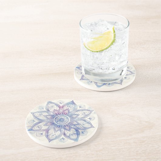 Mandala Sandstone Untersetzer (Seite)