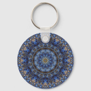 Mandala-Schlüsselanhänger "Lapis Lazuli Laminate" Schlüsselanhänger