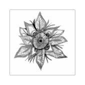 Mandala-Schneeflocke Gummistempel (Prägung)