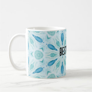 Mandala, Schneeflocke, handgezeichnete Kunst Kaffeetasse