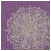 Mandala-Schneeflocke-lila Muster-Gewebe Stoff (Nahaufnahme)