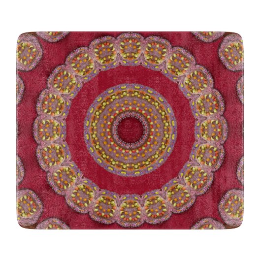 Mandala Schneidebrett (Vorderseite)