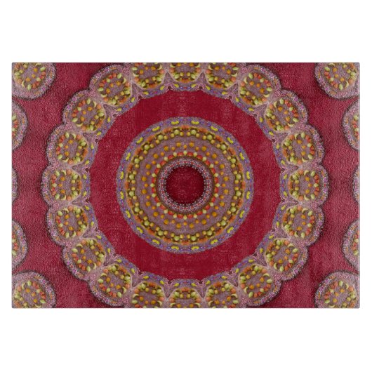 Mandala Schneidebrett (Vorderseite)