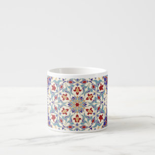 Mandala-Schönheit: Farbige kulturelle Mosaik Espressotasse