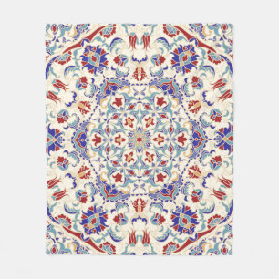 Mandala-Schönheit: Farbige kulturelle Mosaik Fleecedecke