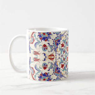 Mandala-Schönheit: Farbige kulturelle Mosaik Kaffeetasse
