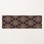 Mandala-Schwarz Yogamatte (Vorderseite (Horizontal))