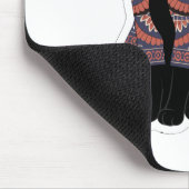 Mandala-Schwarze-Katze-Glockenhalsband-Mauspad Mousepad (Ecke)