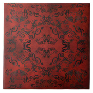 Mandala schwarze romantische elegante Keramikflies Fliese