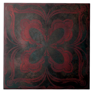 Mandala schwarze romantische elegante Keramikflies Fliese