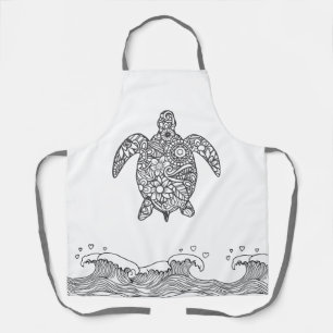 Mandala Sea Turtle Schürze