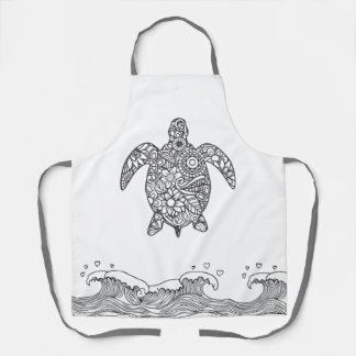 Mandala Sea Turtle Schürze