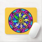 Mandala-Seepferd Mousepad (Mit Mouse)