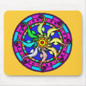 Mandala-Seepferd Mousepad (Vorne)