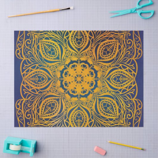 Mandala Seidenpapier (Basteln)