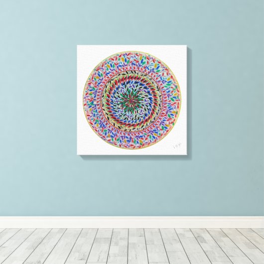 Mandala Serenis Leinwanddruck (Insitu (Holzboden))