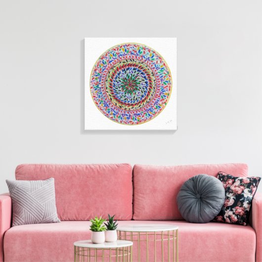Mandala Serenis Leinwanddruck (Insitu (Wohnzimmer))