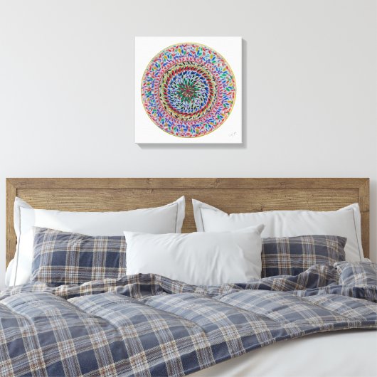Mandala Serenis Leinwanddruck (Insitu (Schlafzimmer))