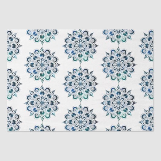 Mandala Serie Design 14 Seidenpapier (Vorderseite)