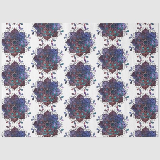 Mandala Serie Design 6 Seidenpapier (Vorderseite)