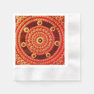 Mandala Serviette, Cocktail Servietten aus Papier