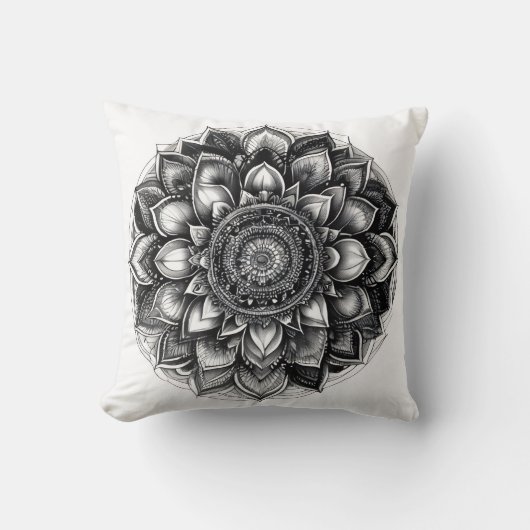 Mandala-Shirt Kissen (Vorderseite)
