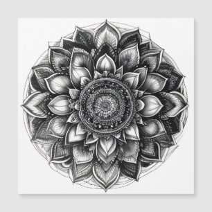 Mandala-Shirt Magnetkarte