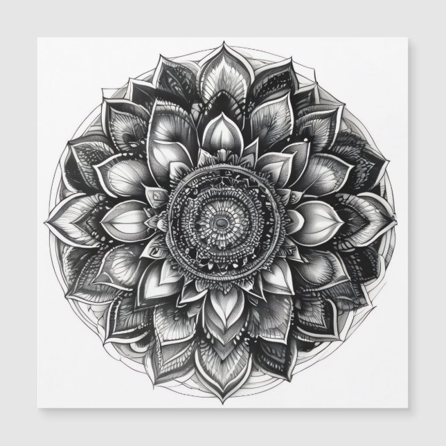 mandala shirt magnetkarte (Vorderseite)