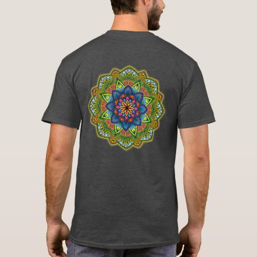 Mandala-Shirt T-Shirt (Rückseite)