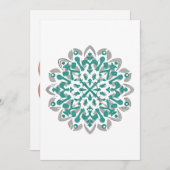 mandala Shudder christmasmandala Flutter Weihnacht Dankeskarte (Vorne/Hinten)