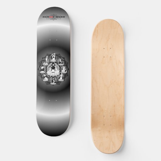 Mandala Skateboard (Vorderseite)