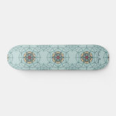 Mandala Skateboard mit Ihrem Namen (Horizontal)