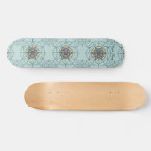 Mandala Skateboard mit Ihrem Namen (Horizontal)