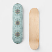 Mandala Skateboard mit Ihrem Namen (Vorderseite)