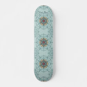 Mandala Skateboard mit Ihrem Namen (Vorne)