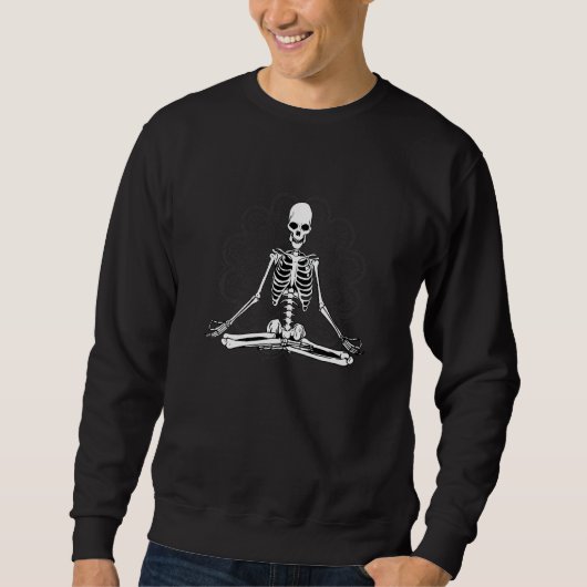 Mandala Skeleton Yoga Chakra Hindu Esoteric Sweatshirt (Vorderseite)