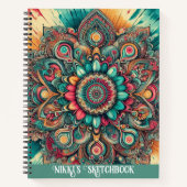 Mandala Sketchbook Notizblock (Vorderseite)