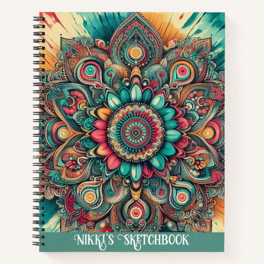 Mandala Sketchbook Notizblock (Vorderseite)