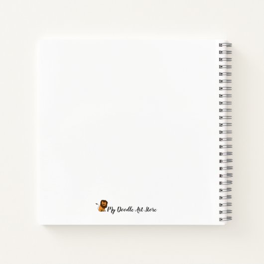 Mandala Sketchbook | personalisierter Titel Notizblock (Rückseite)