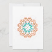 mandala Skip zeichnend Dankeskarte (Rückseite)