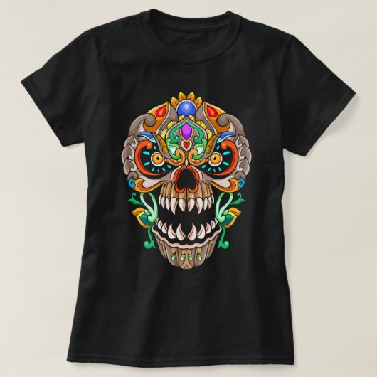 Mandala Skull T-Shirt (Design vorne)