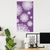 Mandala Snowflakes Poster (Heimbüro)