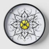 Mandala Softball Wall Clock Uhr (Vorderseite)