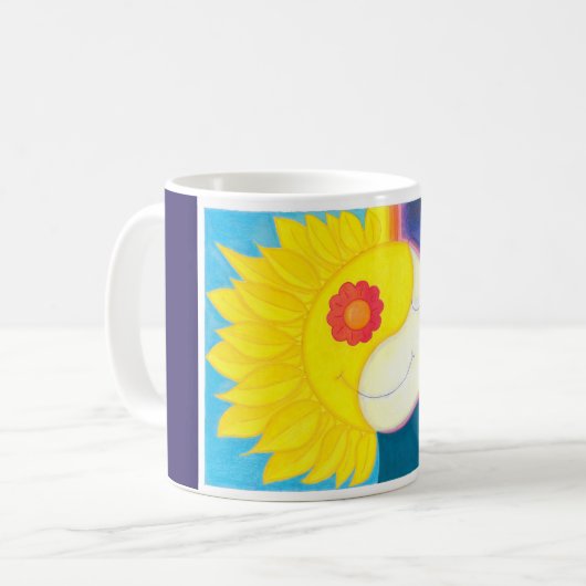 Mandala: Solflor e Luaflor Kaffeetasse (Vorderseite Links)