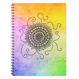 Mandala Sonne Notizblock