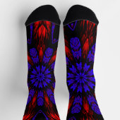 Mandala Southwestern Hippie Boho Chic Bohemian Socken (Oben)