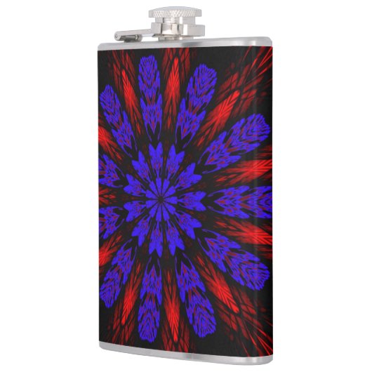 Mandala Southwestern Hippie Boho Chic Bohemisch Flachmann (Links)