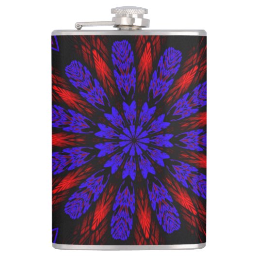 Mandala Southwestern Hippie Boho Chic Bohemisch Flachmann (Vorderseite)